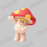 Superfoodies mushroom character figurine with cheerful pose