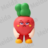 Superfoodies radish queen figurine with bold centered balance