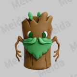 Fingertip toys forest tree guardian figurine character display