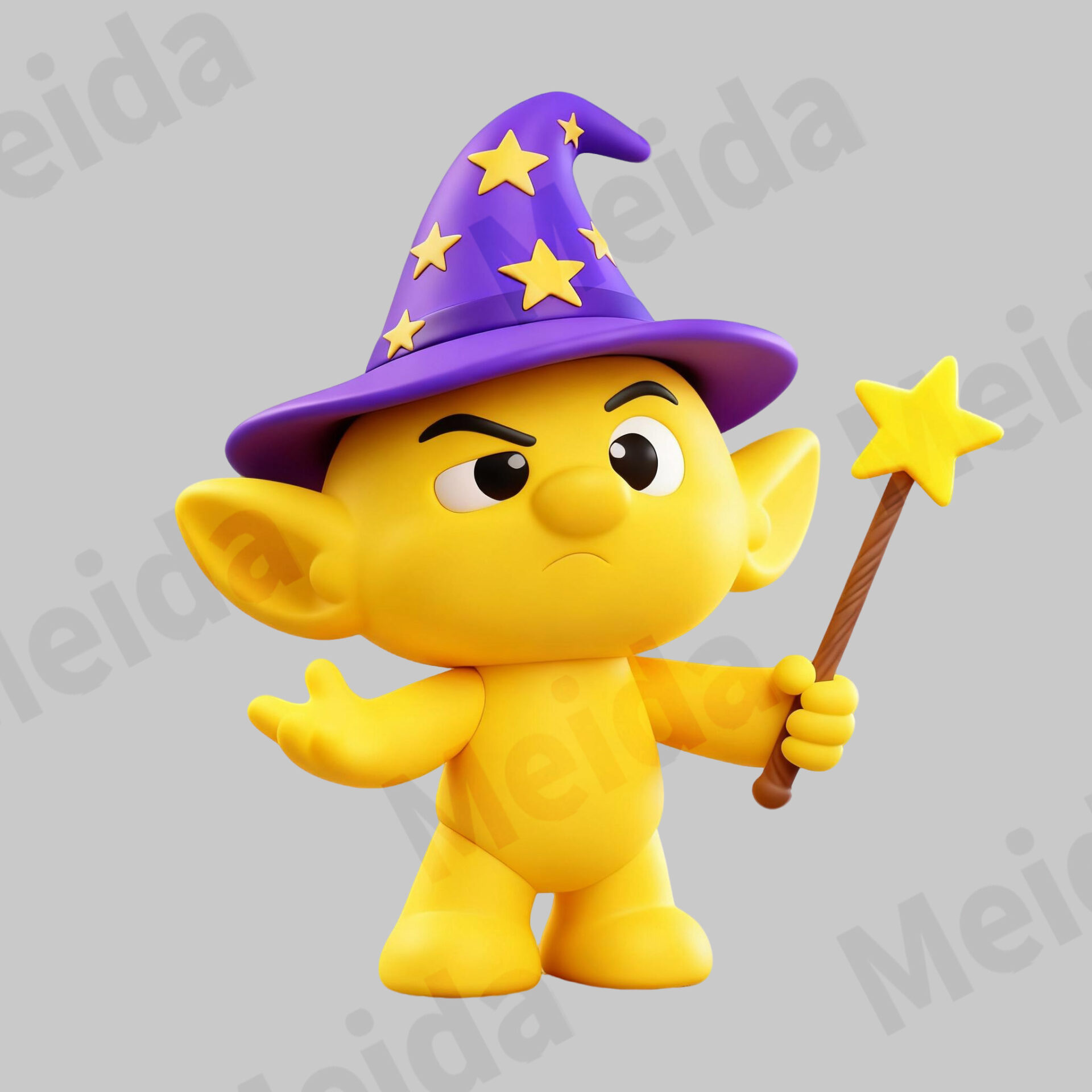 Colorful elves star wizard elf figurine character display