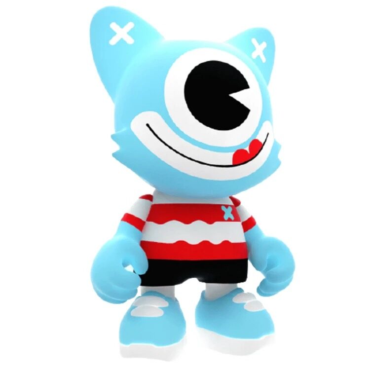 urban fantasy vinyl figurines blue cyclops cat character