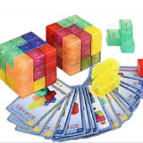 translucent educational building toys with activity cards