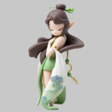 Fantasy elf PVC figurine featuring soft facial expression and flowing details