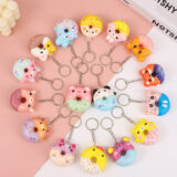 PU food toy donuts set with colorful designs