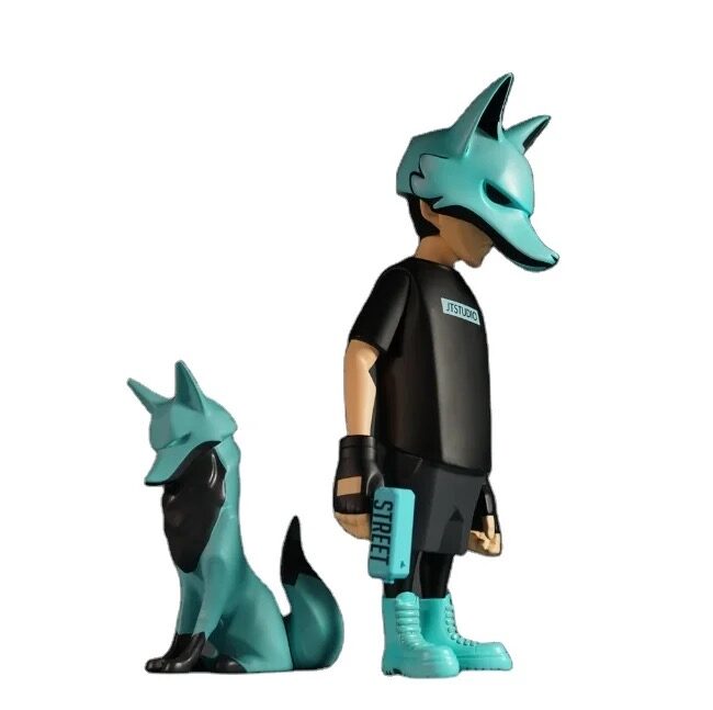 urban fantasy vinyl figurines teal fox duo characters