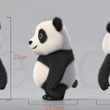 Bamboo Buddy panda style plush bear toy