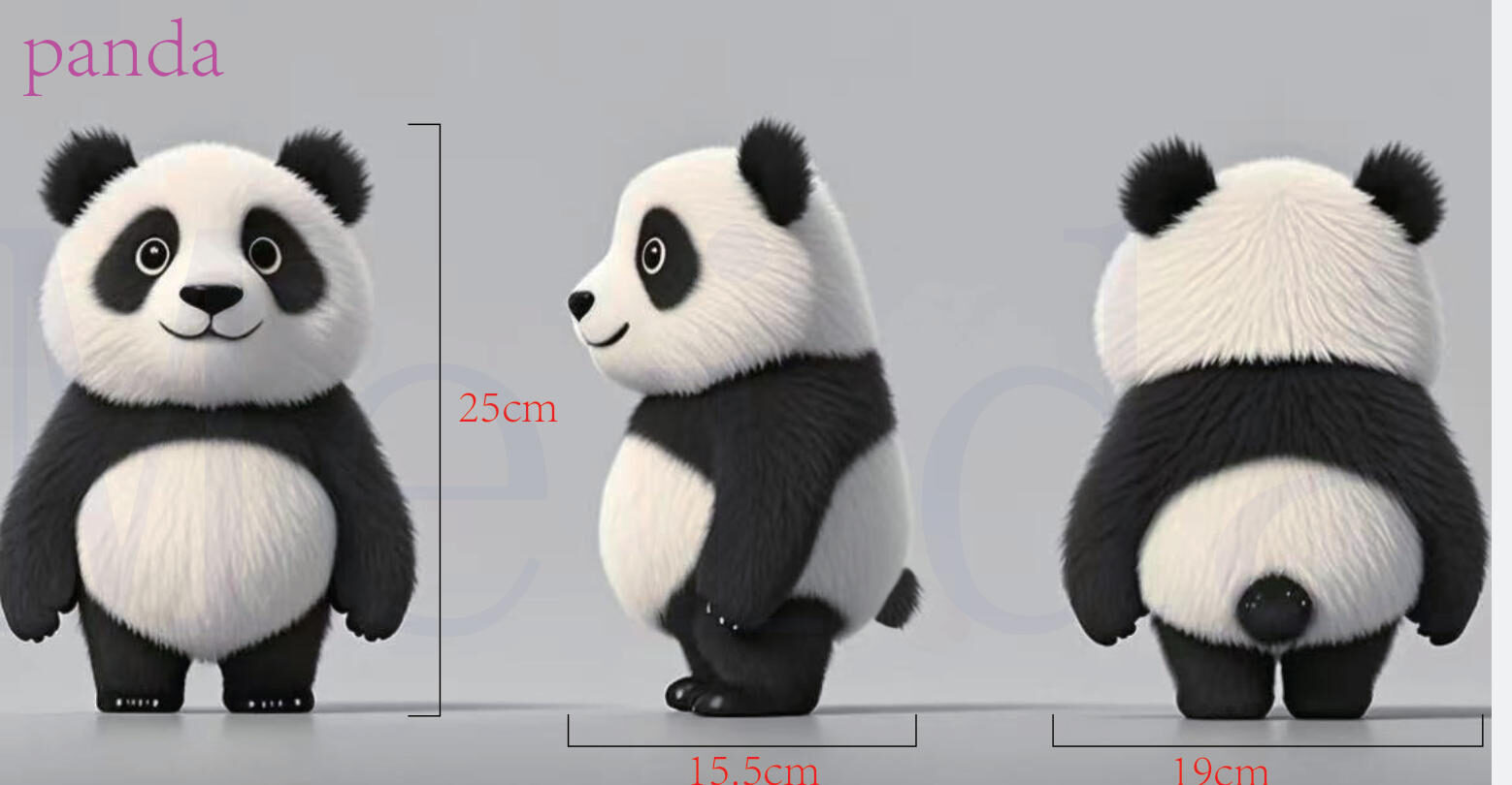 Bamboo Buddy panda style plush bear toy