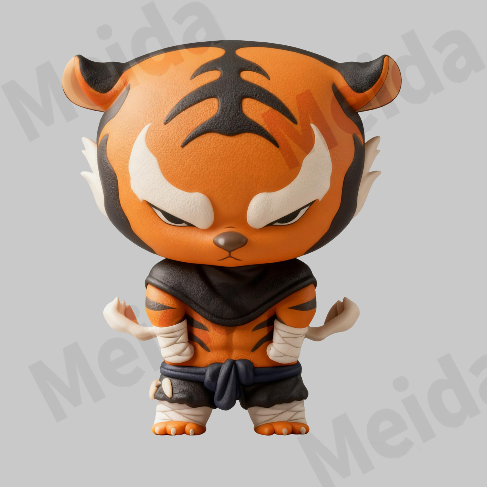 Chinese zodiac tiger figurine cartoon character display
