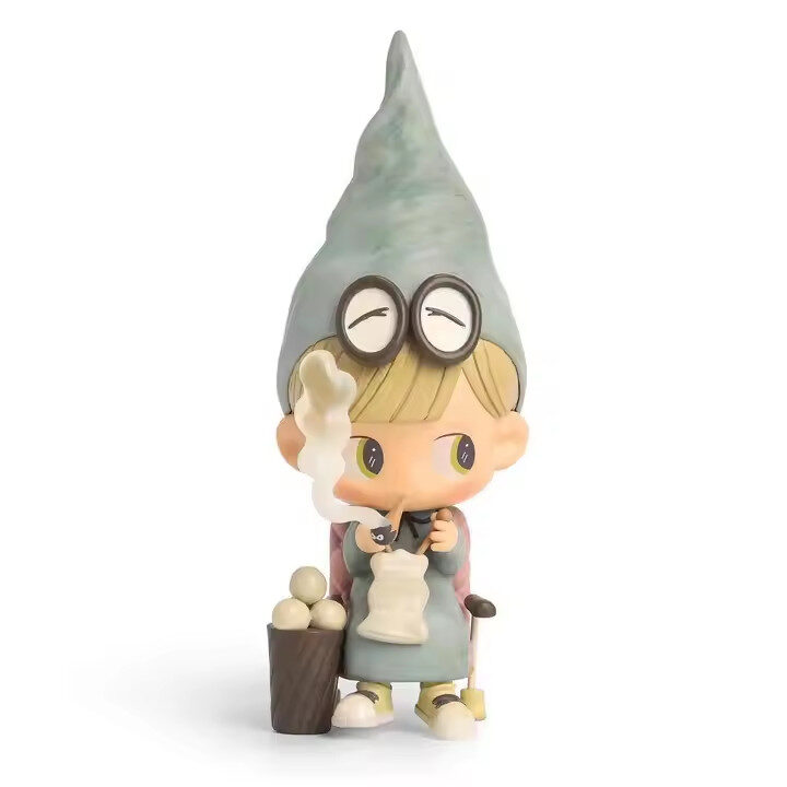 designer vinyl figurines whimsical chef wizard character