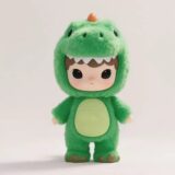 Baby Dino Explorer PVC face plush toy character