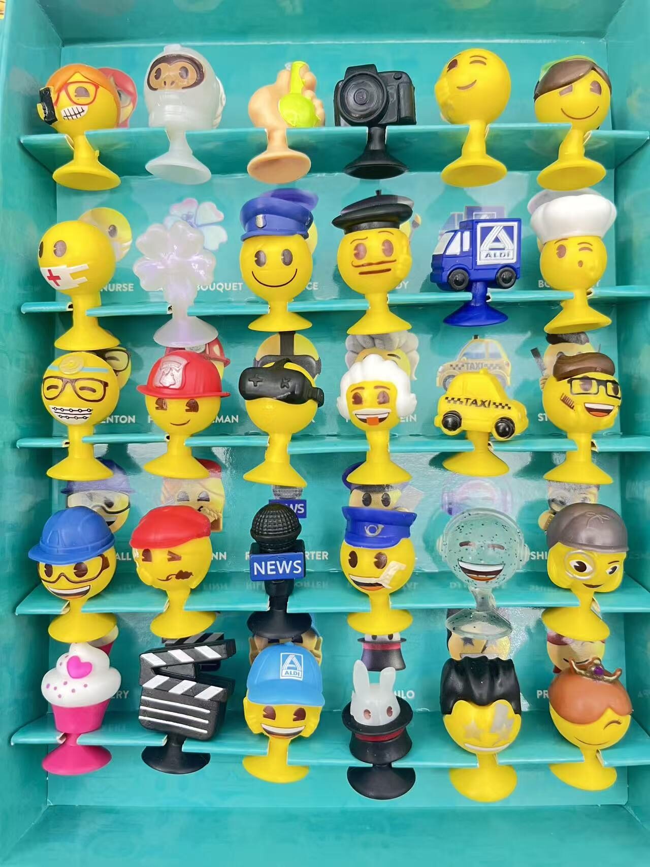 Emoji suction cup toy promotional item assortment