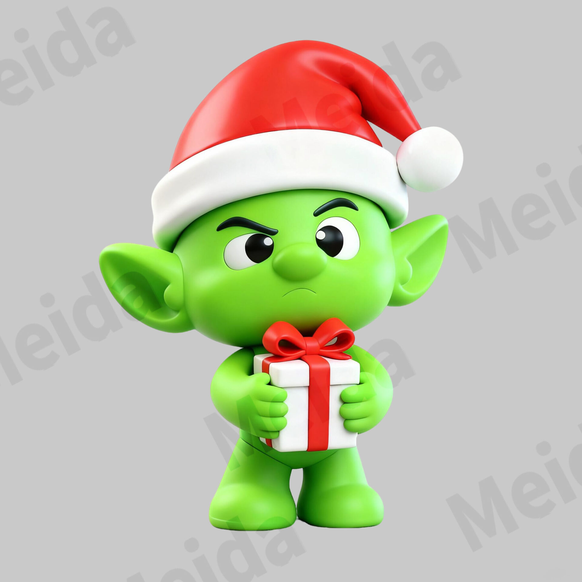 Colorful elves santa gift elf figurine character display