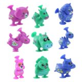 TPR suction cup animal figures set display