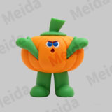 Superfoodies pumpkin character figurine with rounded seasonal look