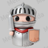 Fingertip toys brave knight figurine character display