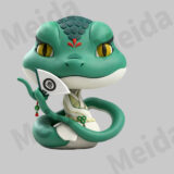 Chinese zodiac snake figurine cartoon character display