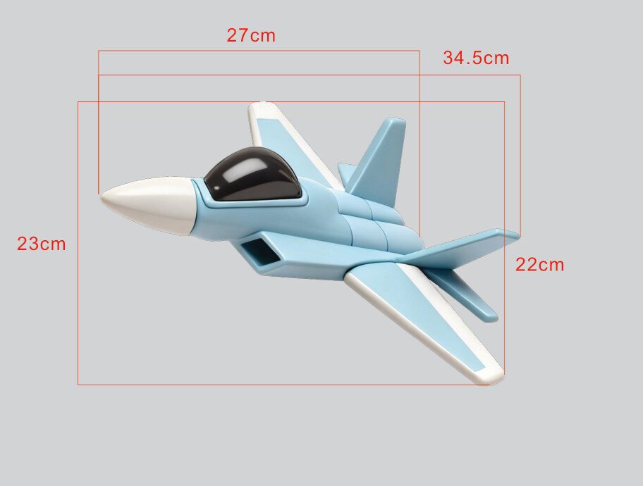 Falcon jet metal plane model with swept wing jet design