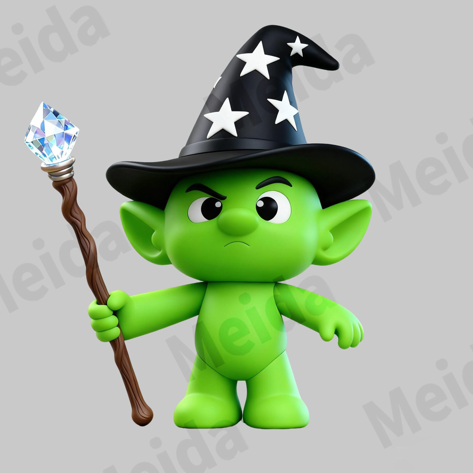Colorful elves forest wizard elf figurine character display