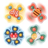 TPR suction cup butterfly toy with soft wings