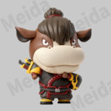 Chinese zodiac horse figurine cartoon character display