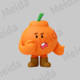 Superfoodies orange citrus figurine with lively playful motion
