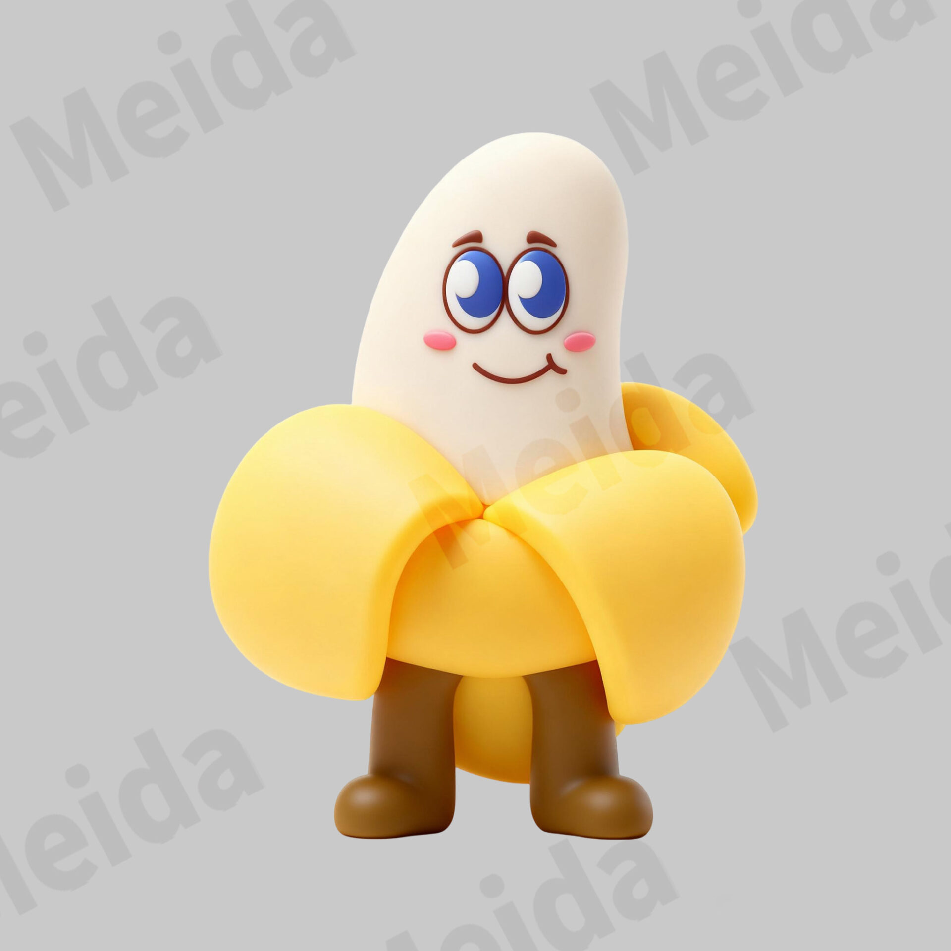 8-Banana Buddy-Banana Character Vinyl Toy Superfoodies toys figurines 12 character series main image