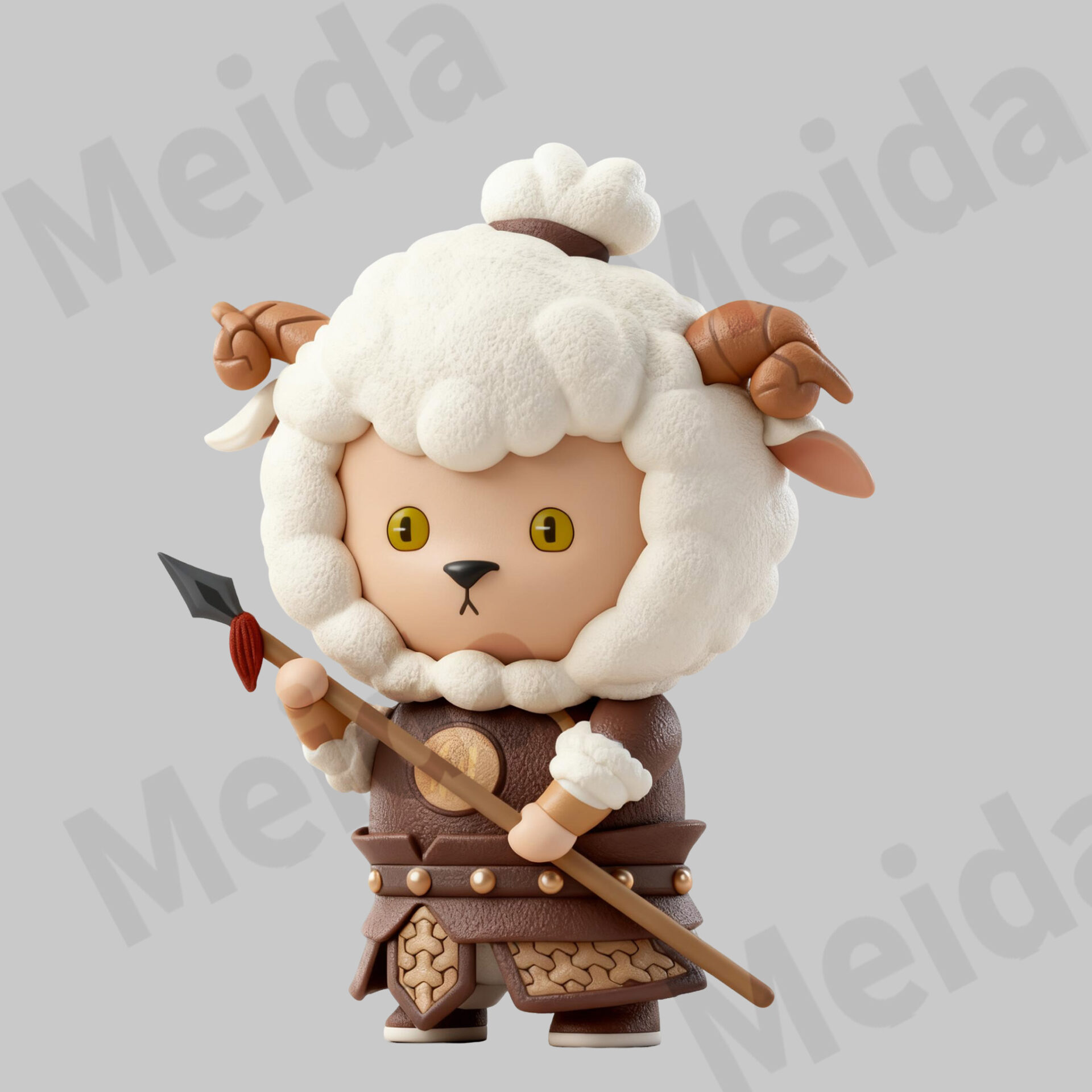 Chinese zodiac goat figurine cartoon character display