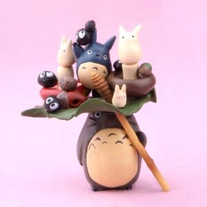 anime vinyl figurines totoro style leaf parade character