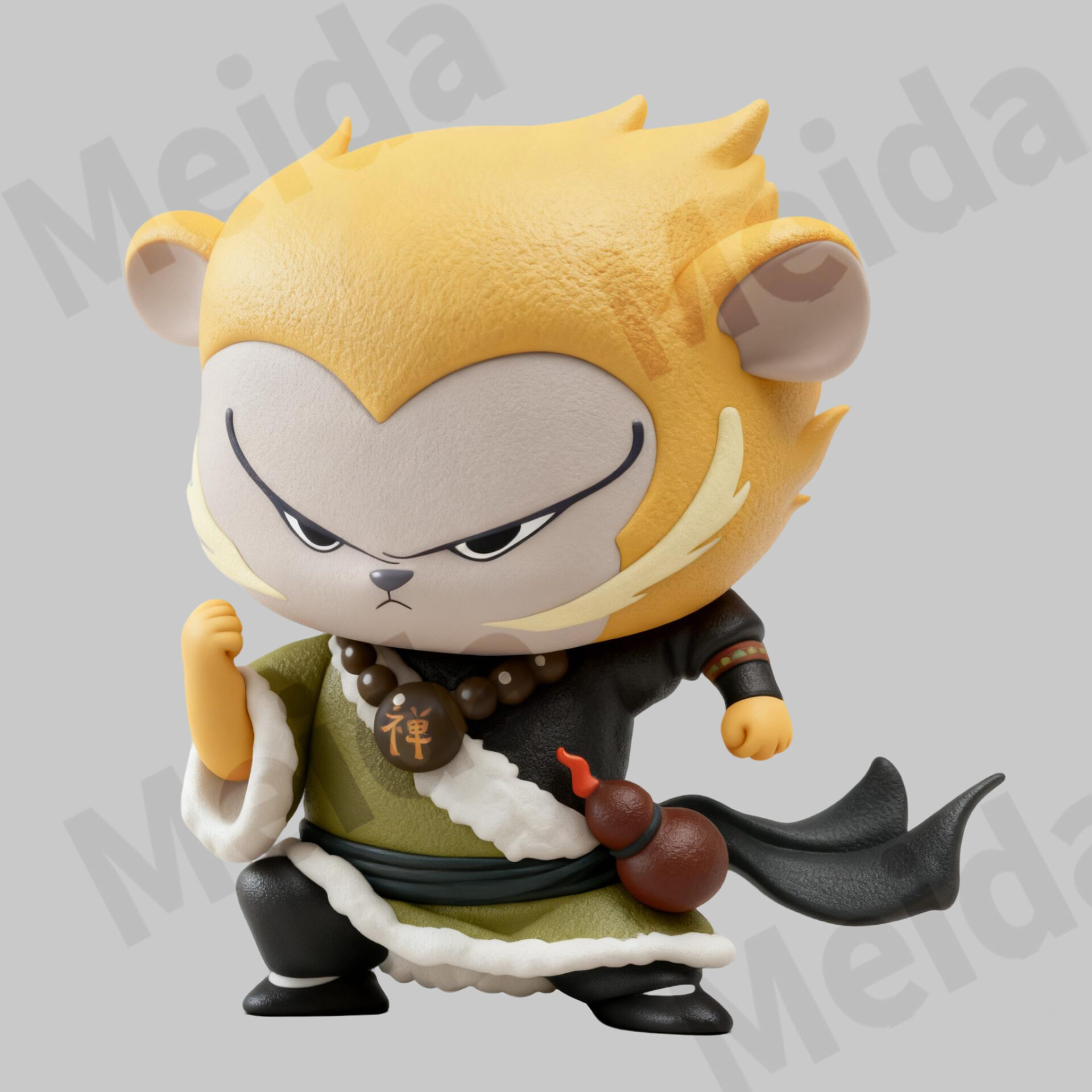 Chinese zodiac monkey figurine cartoon character display