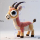 plush giraffe toy fabric detail with soft texture and embroidered eyes