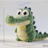 plush crocodile toy fabric detail with soft green texture and belly contrast