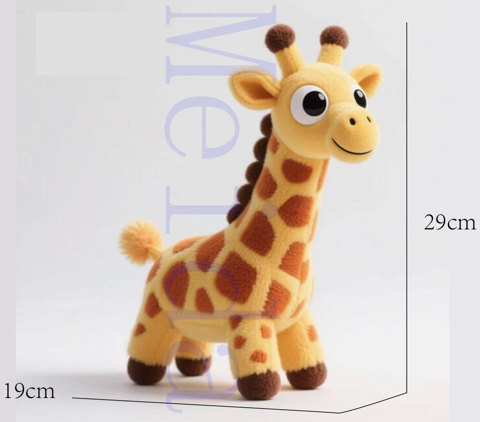 Plush Giraffe Toy plush giraffe toy fabric detail with soft texture and embroidered eyes