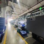 Toy injection molding workshop with production machines in China