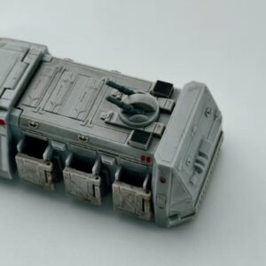 Custom plastic Star Wars vehicle figure rear angled view